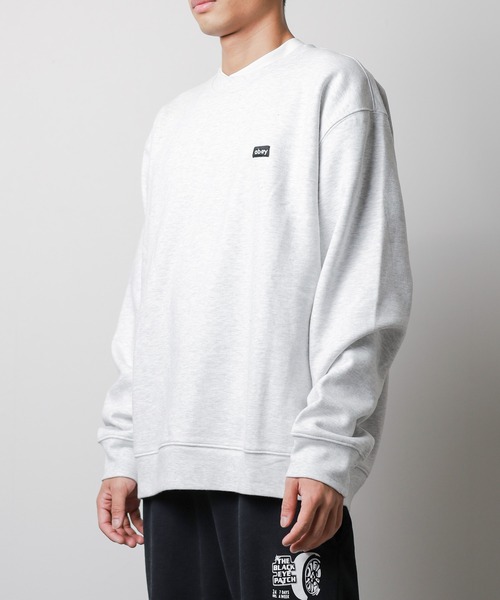 トレーナー スウェット 「W」「it」「ut21」「OBEY」MINI BOX LOGO CREW オベイ ミニボックスロゴクルースウェット レディー OBEY トレーナー スウェット OBEYMINI BOX LOGO CREW オベイ
