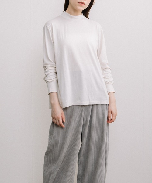 tシャツ 「Liyoca」綿モダールプルオーバー -手洗い可- レディース