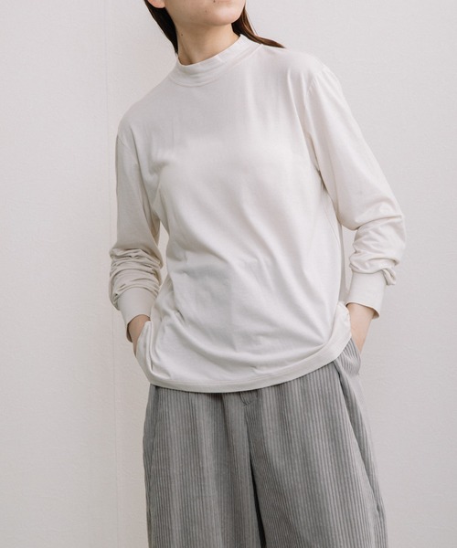tシャツ 「Liyoca」綿モダールプルオーバー -手洗い可- レディース