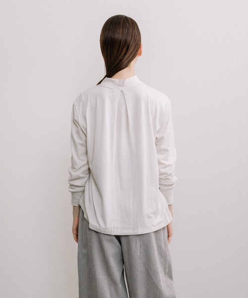 tシャツ 「Liyoca」綿モダールプルオーバー -手洗い可- レディース