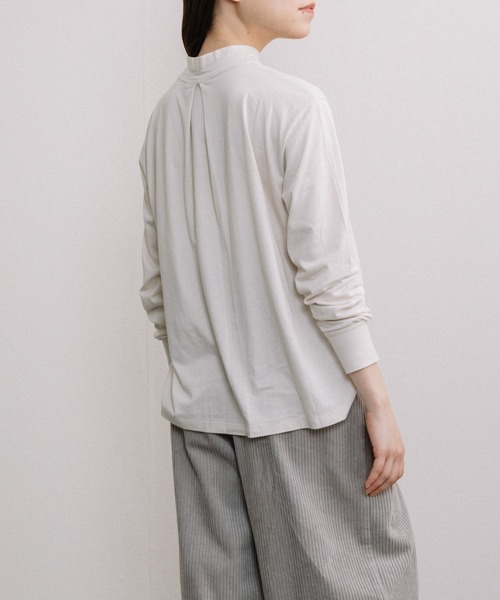 tシャツ 「Liyoca」綿モダールプルオーバー -手洗い可- レディース