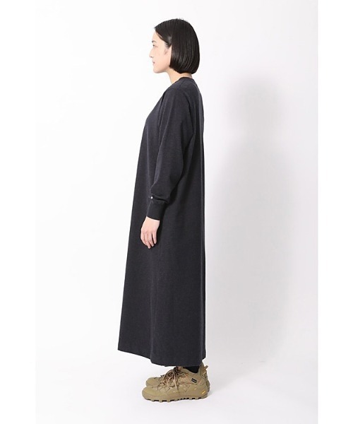 tシャツ Recycled Cotton Heavy L/S Dress レディース snow peak tシャツ Recycled Cotton Heavy L/S Dress レディース
