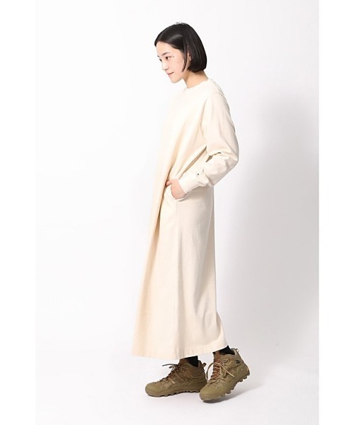 snow peak tシャツ Recycled Cotton Heavy L/S Dress レディース