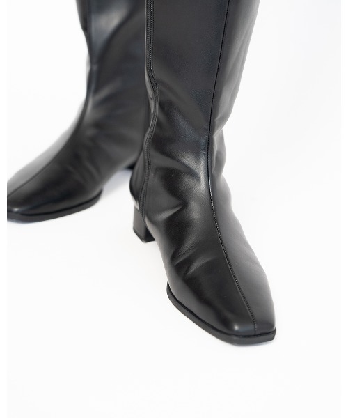 ブーツ スクエアトゥ ロングブーツ レディース : ZOZOTOWN Yahoo!店