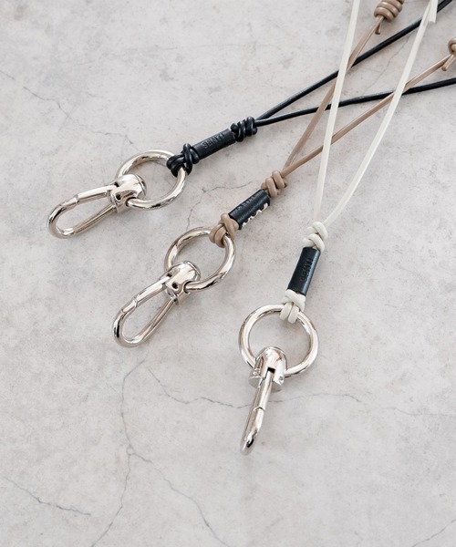 SENTI ネックレス センティ / HOOK CARABINER LEATHER STRAP