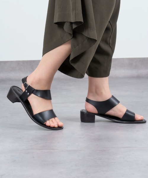 GianvitoRossi BilbaoSandalsレザーフラットサンダル38 BilbaoSandalsレザーフラットサンダル38