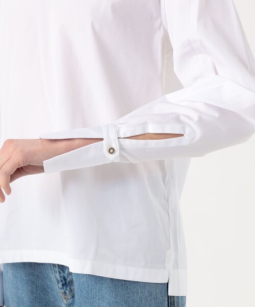 ブラウス シャツ 「別注」BOURRIENNE MARINE コットンシャツ レディースの画像