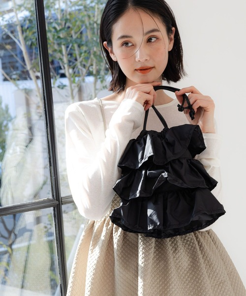 LAKOLE（ラコレ） ショルダーバッグ バッグ ラッフル巾着2WAY