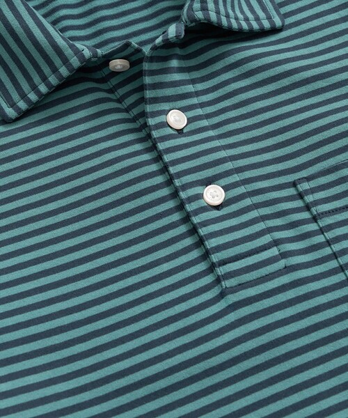 未使用 brooks brothers GF コットン ボーダー ポロシャツ 古着 ブルックスブラザーズ Brooks Brothers 346 半袖 ボーダー