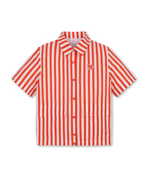 WAAC シアサッカー半袖ブラウス 美品 ブラウス シャツ WOMEN'S シアサッカー半袖ブラウス レディース