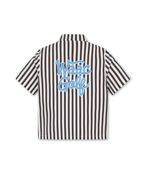 WAAC シアサッカー半袖ブラウス 美品 ブラウス シャツ WOMEN'S シアサッカー半袖ブラウス レディース