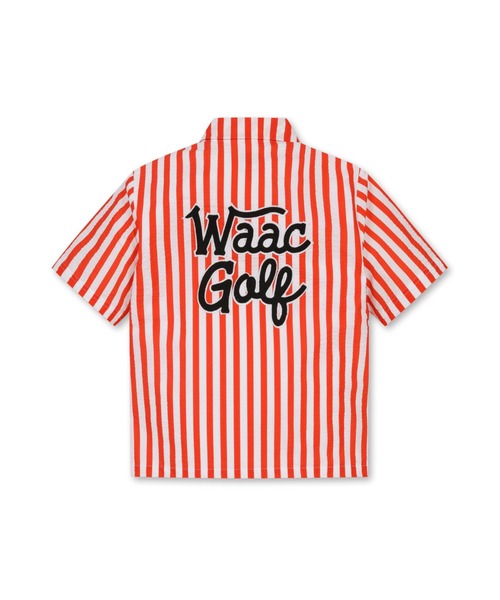 WAAC シアサッカー半袖ブラウス 美品 ブラウス シャツ WOMEN'S シアサッカー半袖ブラウス レディース