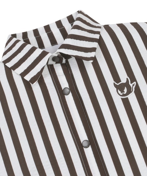 ブラウス シャツ WOMEN'S シアサッカー半袖ブラウス レディース