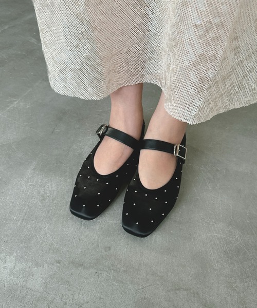 Daniella & GEMMA ストラップ付きバレエフラットシューズ Daniella & GEMMA ONLINE STORE – ストラップ付きバレエフラット