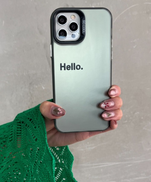 Loco Ocean（ロコオーシャン） スマホケース Hello 英字ロゴ マット