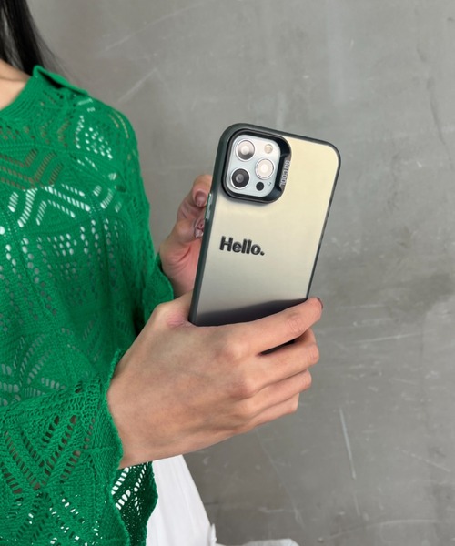 Loco Ocean（ロコオーシャン） スマホケース Hello 英字ロゴ マット