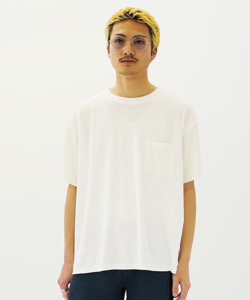 【接触冷感】ベアワンポイントTシャツ&ショートパンツセット　25summer ONLINE限定】【接触冷感】ベアワンポイントTシャツ&ストライプ