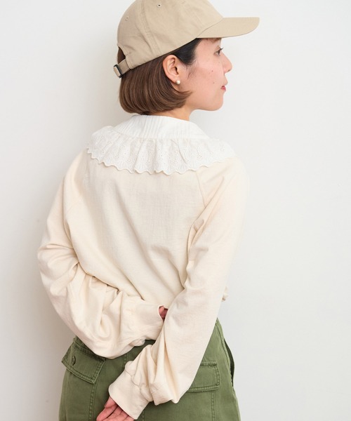 つけ襟 Dot＆Stripes CHILD WOMAN つけ襟 付け襟 ブロードレース