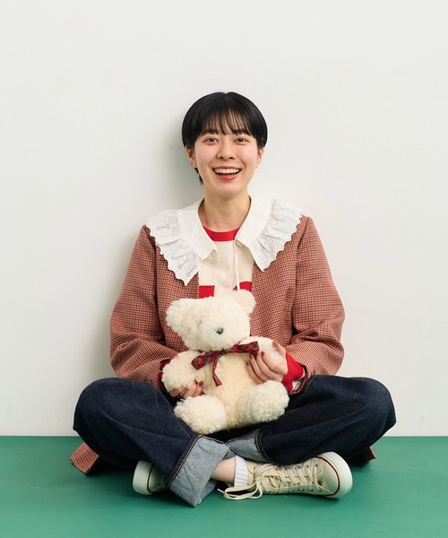 Dot＆Stripes CHILD WOMAN つけ襟 付け襟 ブロードレース