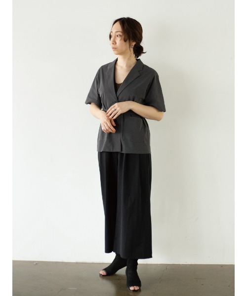 トリコットハーフスリーブジャケット | 小柄・低身長女性向け