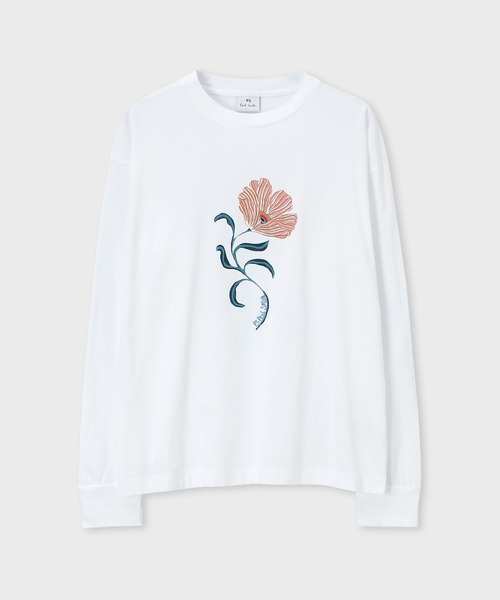tシャツ ウィメンズ ”PS Poppies” 長袖Tシャツ / 245401 J353 レディース