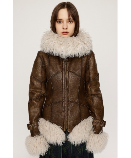 SLY TINY VINTAGE CRACK B-3 ファーコート SLY ブルゾン アウター TINY VINTAGE CRACK B-3 タイニー