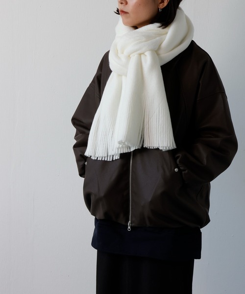 emesuelee マフラー ストール ラッセル無地ストール レディース