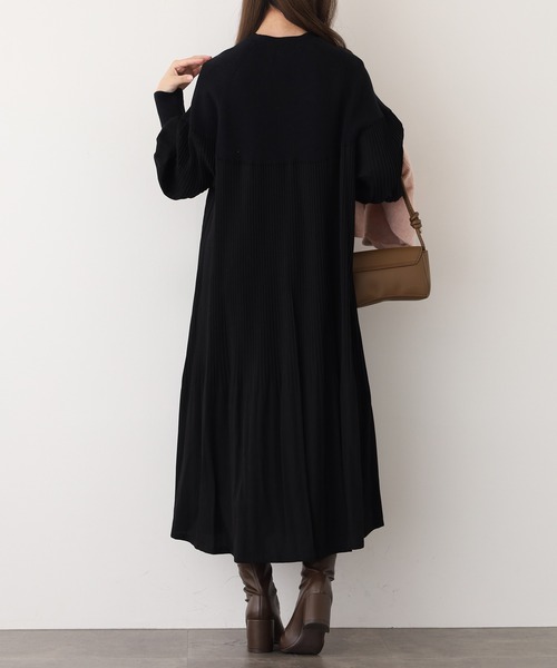 ワンピース A.N.L プリーツ切替ニットワンピース : ZOZOTOWN Yahoo!店