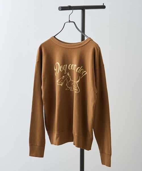 トレーナー スウェット Mixta × FREAK'S STORE/ミクスタ 別注 dog eat dag/プリントスウェット レディース