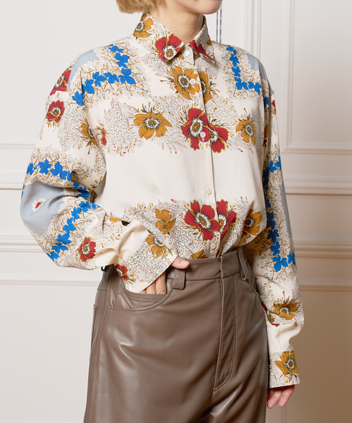 IENA LA BOUCLE ブラウス シャツ ヒストリカルボタニーシャツ