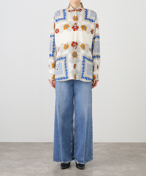 IENA LA BOUCLE ブラウス シャツ ヒストリカルボタニーシャツ
