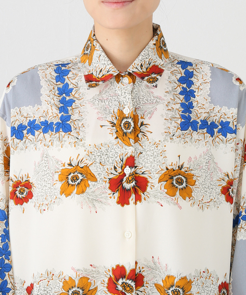 IENA LA BOUCLE ブラウス シャツ ヒストリカルボタニーシャツ