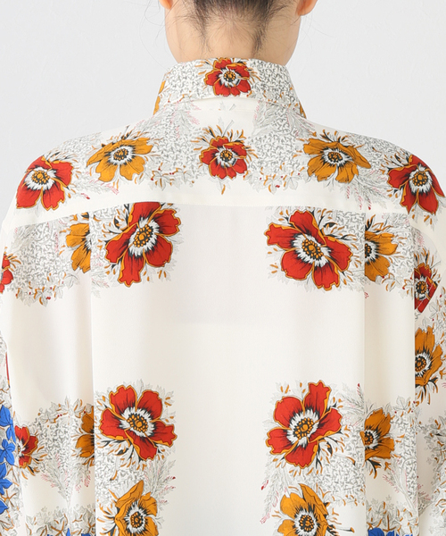 極美品✨ 現行品 IENA LA BOUCLE ヒストリカルボタニーシャツ　総柄 IENA LA BOUCLE ヒストリカルボタニーシャツ（シャツ／ブラウス
