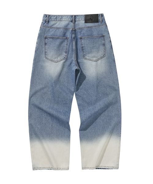 LIBERE ジーンズ リベーレ / BLEACHED WIDE BAGGY PANTS ブリーチ 