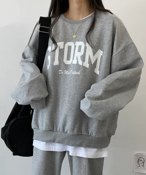 トレーナー スウェット 「2点SET」STORM セットアップ トレーナー＆パンツ レディース メンズ NEW GENTLEMAN トレーナー スウェット 「2点SET」STORM