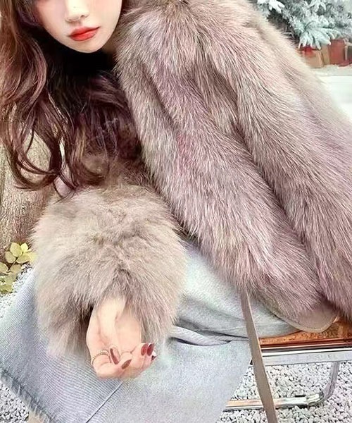 ダウンコート ダウンジャケット ショートフェイクファーコート/コート