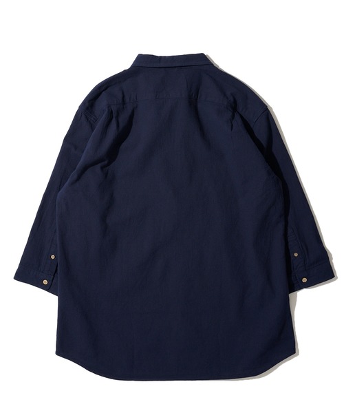 中古美品 麻100% メンズカプリシャツ2枚セット TETE HOMME シャツ 「WEB限定」パナマ織り7分袖カプリシャツ