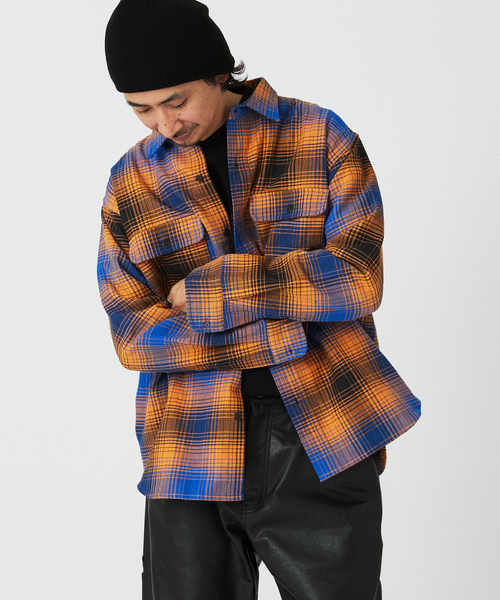 Prentiss シャツ / プレンティス 別注 ヘビー ネルチェックシャツ 