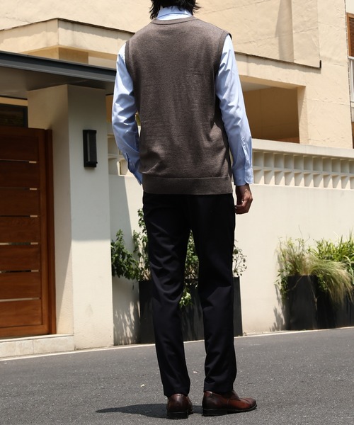 Cloudstyle ベスト ジレ 「Cloudstyle」BIZニット ニットジレ メンズ