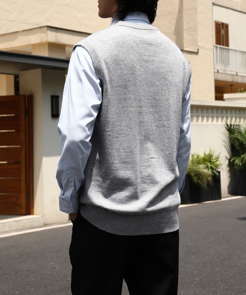 Cloudstyle ベスト ジレ 「Cloudstyle」BIZニット ニットジレ メンズ