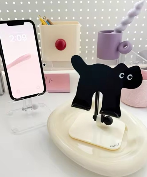 Sowel. / ソエル 」 折りたたみ キャット スマホ タブレッド スタンド