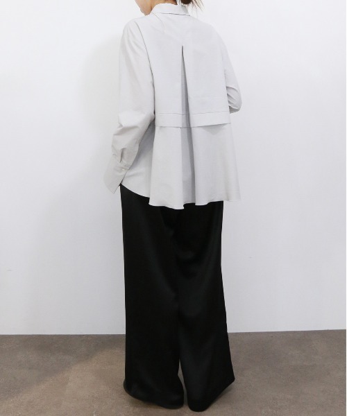 【新品・未使用】MARILYN MOON モダンタックフリルフレアシャツ Marilyn Moon モダンタックフリルフレアシャツ レディース