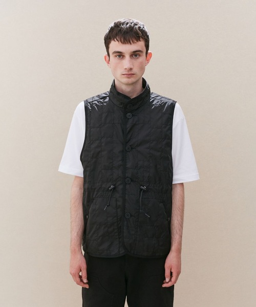 LAVENHAM ベスト ジレ Unwadded Gathered Waist Mickfield Mens