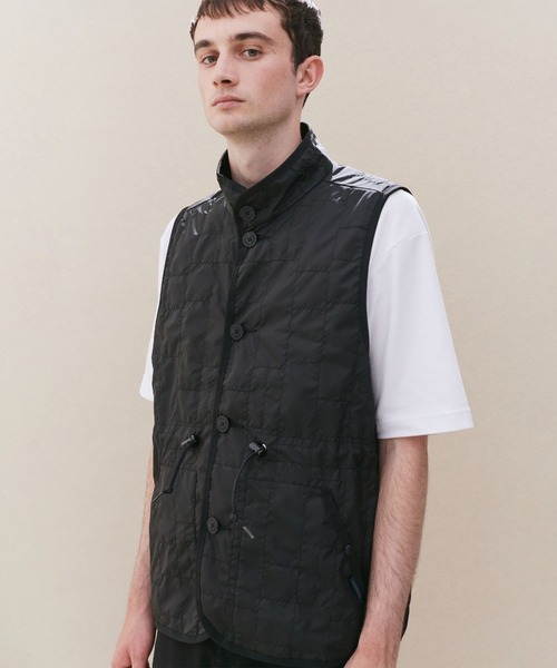 LAVENHAM ベスト ジレ Unwadded Gathered Waist Mickfield Mens
