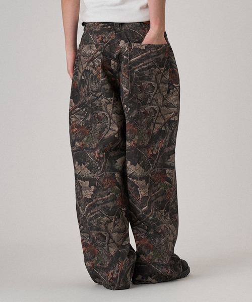 パンツ WISHFOREVER ASSORT VINTAGE WASHED DE ASSORT DESIGN WIDE PANTS/アソートデザインワイドパンツ