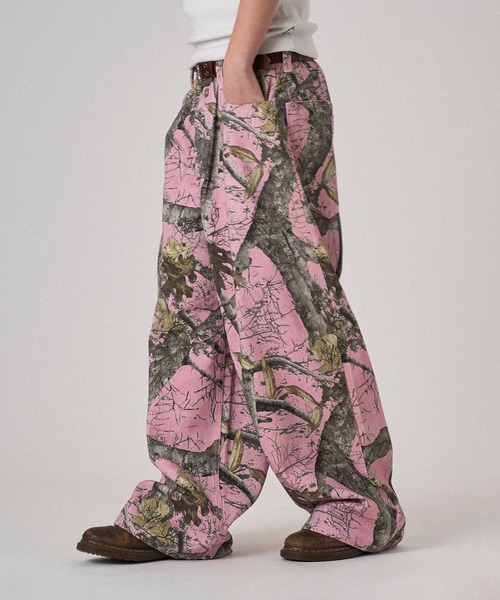 Wish for ever リアルツリーワークパンツ WISH FOR EVER パンツ ASSORT DESIGN WIDE PANTS/アソート