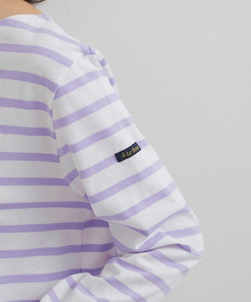 ルミノア Tシャツ ロングTシャツ ROULE Le minor 2022秋冬新作 レディース 国内正規品 Le Minor tシャツ LE MINOR/ルミノア ボーダーロンTEE