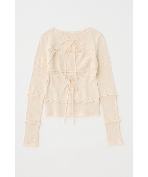 moussy BOW DESIGN ニットトップス MOUSSY | BOW DESIGN ニットトップス (ニット ) |SHEL'TTER WEBSTORE