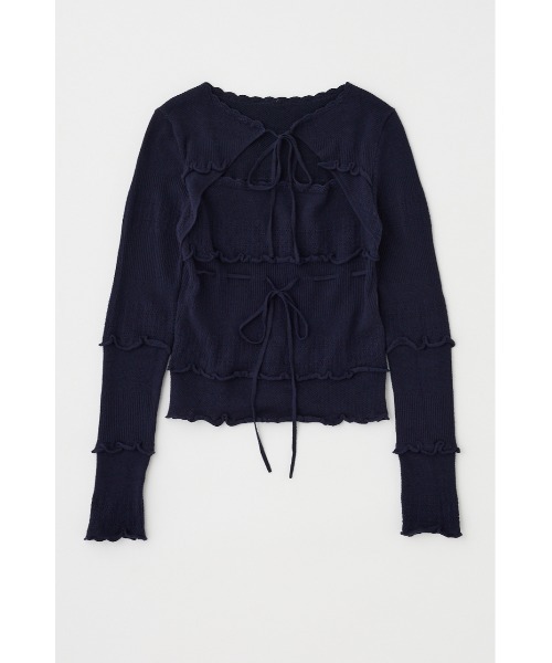 MOUSSY ニット セーター BOW DESIGN ニットトップス レディース