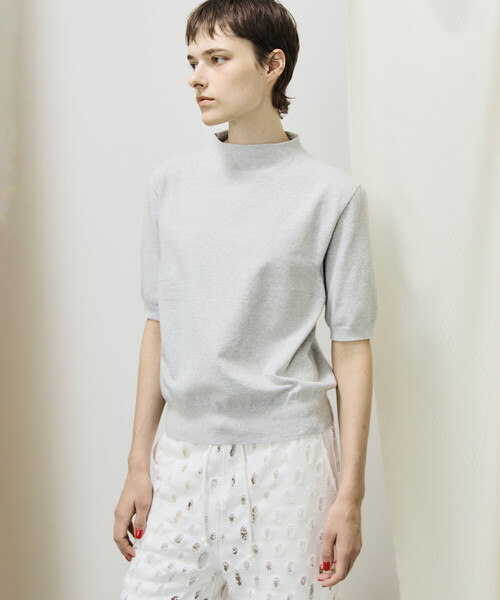 unfil メッシュコットンニット unfil アンフィル / double honeycomb mesh sweater コットン